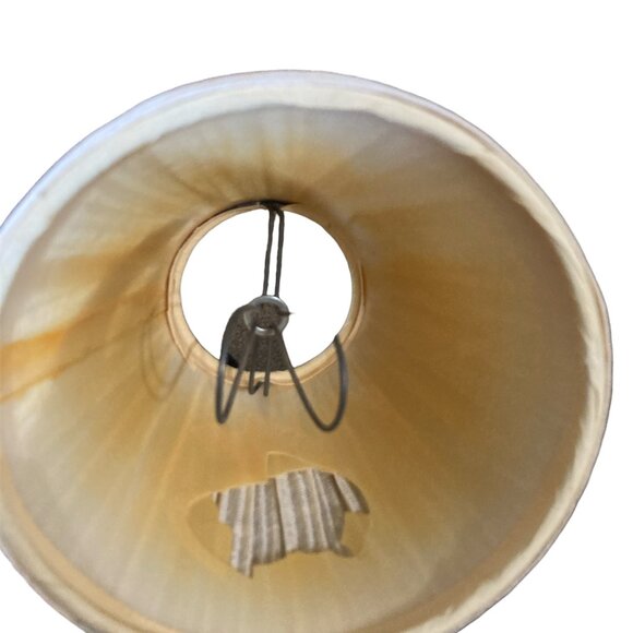 Andrea by Sadek Brass Mini Wood Base Pineapple Lamp with Shade 11.5 in - Picture 3 of 13